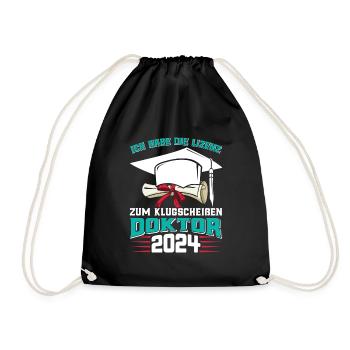 Docteur 2024 Avoir la licence de smartass - Sac de sport léger - noir - Devant