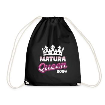 Matura Queen 2024 High School Graduation - Drawstring Bag - black - Front