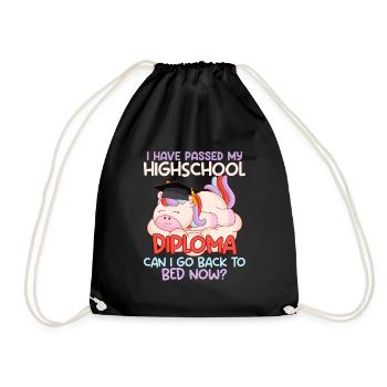 Abiturient Have Passed my Highschool Diploma - Drawstring Bag - black - Front