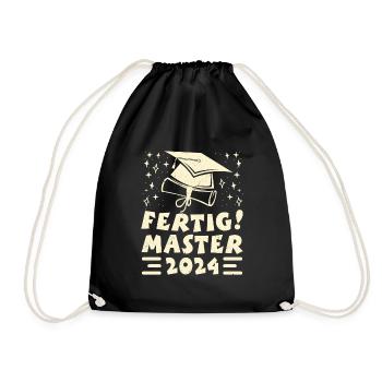 Master 2024 TERMINÉ ! Fête de la maîtrise - Sac de sport léger - noir - Devant