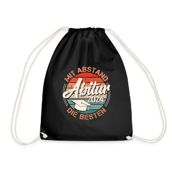 Abitur 2024: By far the BEST high school graduates - Drawstring Bag - black - Front