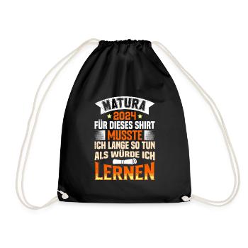 Matura 2024 Pour cette chemise Maturianten Funny - Sac de sport léger - noir - Devant