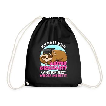 Je peux retourner me coucher - Sac de sport léger - noir - Devant
