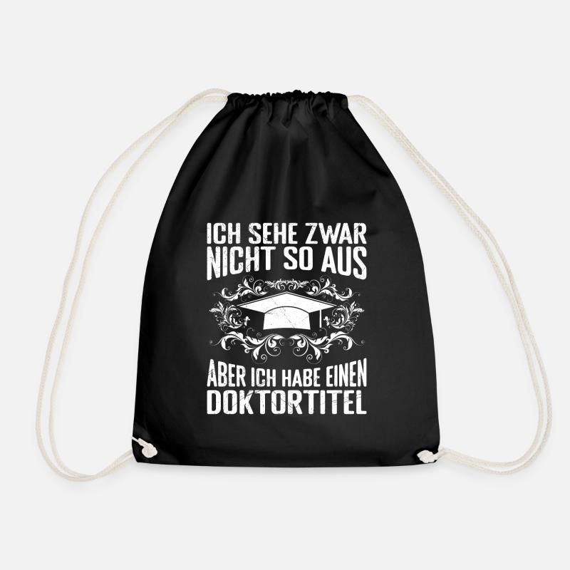 Dissertation Habe einen Doktortitel Bestanden - Turnbeutel - Schwarz