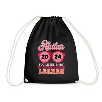 Remise des diplômes du lycée 2024 J’ai dû étudier pour cette chemise - Sac de sport léger - noir - Devant