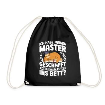 Puis-je retourner me coucher ? - Sac de sport léger - noir - Devant