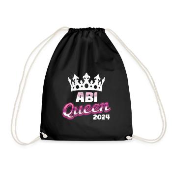 Abitur Queen Abi 2024 diplômés du secondaire drôle - Sac de sport léger - noir - Devant