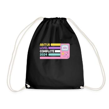 Abitur Level Complete 2024 Diplômé du secondaire drôle - Sac de sport léger - noir - Devant