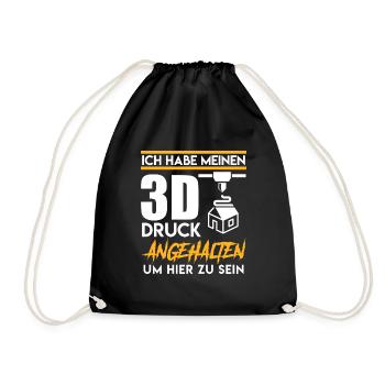 L’imprimante 3D a arrêté mon impression 3D - Sac de sport léger - noir - Devant