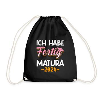 Matura 2024 J’ai fini fille drôle - Sac de sport léger - noir - Devant