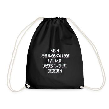 Abschied Mein Lieblingskollege Dieses T-Shirt - Turnbeutel - Schwarz - Vorne