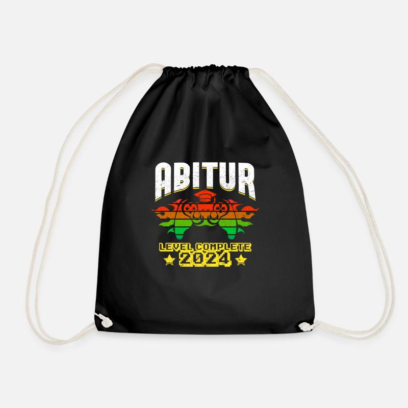 Abitur 2024 ABI Schulabschluss Abiturienten - Turnbeutel - Schwarz