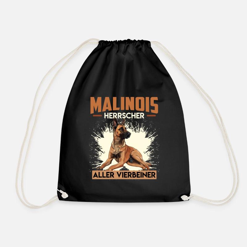 MALINOIS HERRSCHER ALLER VIERBEINER Malinois - Turnbeutel - Schwarz