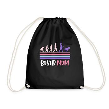 BOXER MOM Chien Propriétaire Boxer Allemand - Sac de sport léger - noir - Devant