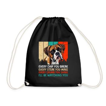 Boxer Dog CHAQUE PUCE QUE VOUS CASSEZ Boxer allemand - Sac de sport léger - noir - Devant