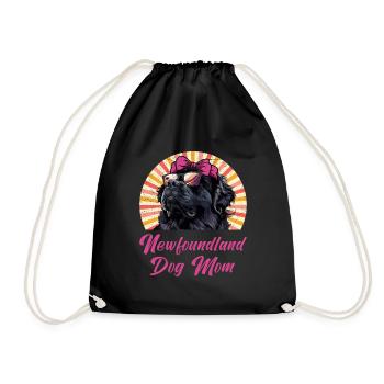 Neufundländer NEWFOUNDLAND DOG MOM Newfie - Sac de sport léger - noir - Devant