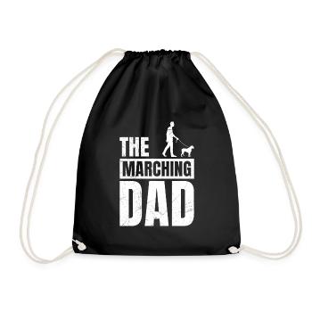 Boxeur allemand LE PAPA QUI MARCHE Drôle - Sac de sport léger - noir - Devant