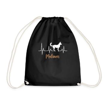 Belgian Shepherd Owner Heart Palpitations - Drawstring Bag - black - Front