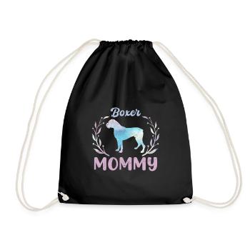 German Boxer Dog Owner BOXER MAMI - Drawstring Bag - black - Front