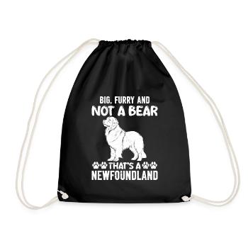 Newfie GROS POILU ET PAS UN OURS C’EST UN - Sac de sport léger - noir - Devant