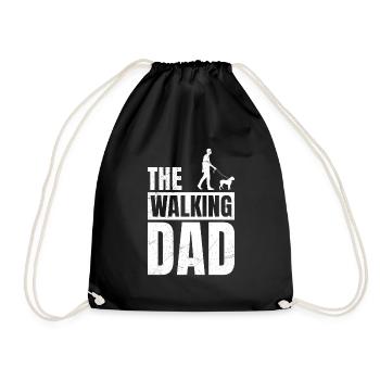 Papa Chien Boxer Allemand LE PAPA QUI MARCHE Drôle - Sac de sport léger - noir - Devant
