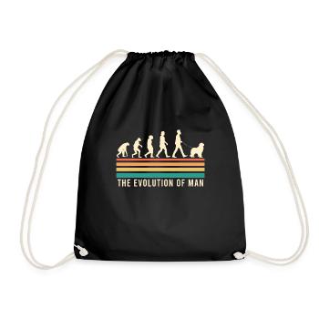 Newfoundland EVOLUTION Newfie Dog Owner - Drawstring Bag - black - Front