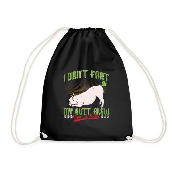 Frenchie Didn't Fart My Butt Blew You A Kiss Dogs - Drawstring Bag - black - Front