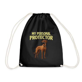 Chien Ridgeback MON PROTECTEUR PERSONNEL Drôle - Sac de sport léger - noir - Devant