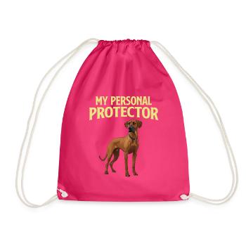 Chien Ridgeback MON PROTECTEUR PERSONNEL Drôle - Sac de sport léger - fuchsia - Devant