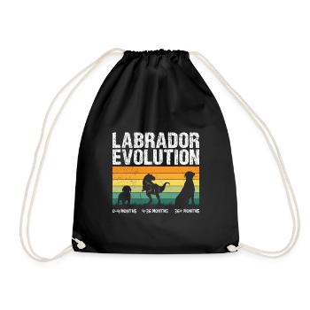 Labrador EVOLUTION Labrador Lover Drôle - Sac de sport léger - noir - Devant