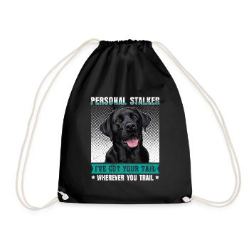 Labrador Lover Personal Stalker Labrador - Sac de sport léger - noir - Devant