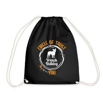 Bouledogue français CERCLE DE CONFIANCE Sture - Sac de sport léger - noir - Devant