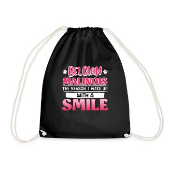 BERGER BELGE JE ME RÉVEILLE AVEC LE SOURIRE - Sac de sport léger - noir - Devant