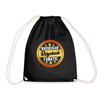 RHODESIAN RIDGEBACK FANATIC Dog Owners - Drawstring Bag - black - Front