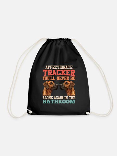Rhodesian Ridgeback Besitzer AFFECTIONATE TRACKER - Turnbeutel - Schwarz