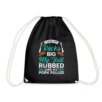 Les amateurs de viande aiment mes carrés gros cul frottés - Sac de sport léger - noir - Devant