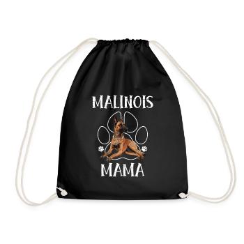 MALINOIS MAMA Hundebesitzerin Belgischer - Turnbeutel - Schwarz - Vorne