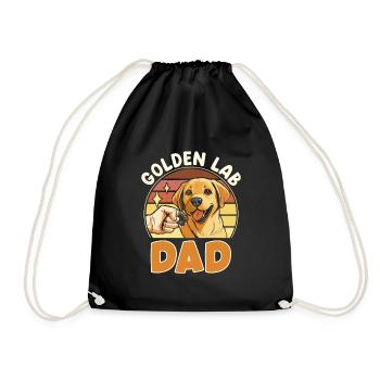 Labrador GOLDEN LAB DAD Labrador Besitzer - Turnbeutel - Schwarz - Vorne