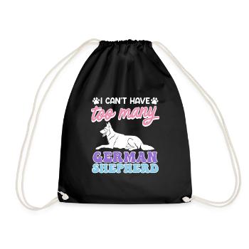 GERMAN SHEPHERD DOG I CAN'T HAVE TOO MANY GERMAN SHEPHERDS - Drawstring Bag - black - Front