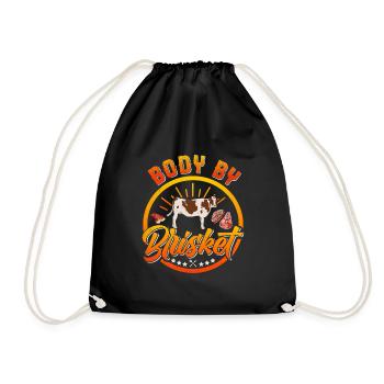Meat Fan BODY BY BRISKET Meat Lovers - Drawstring Bag - black - Front