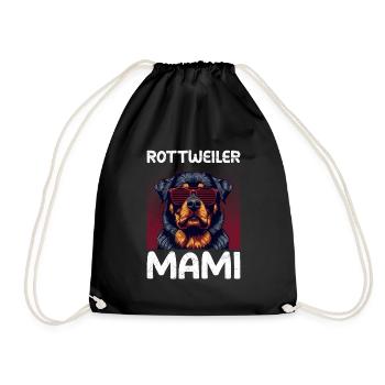 ROTTWEILER MUMMY Propriétaire de Rottie Ami Rottweiler - Sac de sport léger - noir - Devant