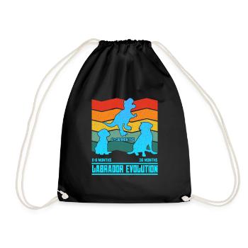 Propriétaire Labrador LABRADOR EVOLUTION Drôle - Sac de sport léger - noir - Devant