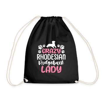 Ridgeback CRAZY RHODESIAN RIDGEBACK LADY Maman Chien - Sac de sport léger - noir - Devant