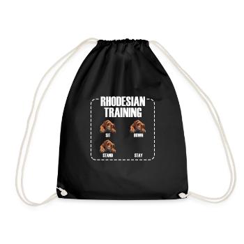Rhodesian Training Propriétaire de Rhodesian Ridgeback - Sac de sport léger - noir - Devant