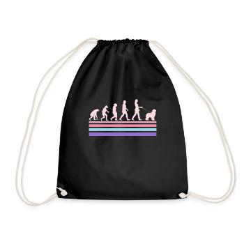Newfoundland EVOLUTION Newfie Dog Owner - Drawstring Bag - black - Front