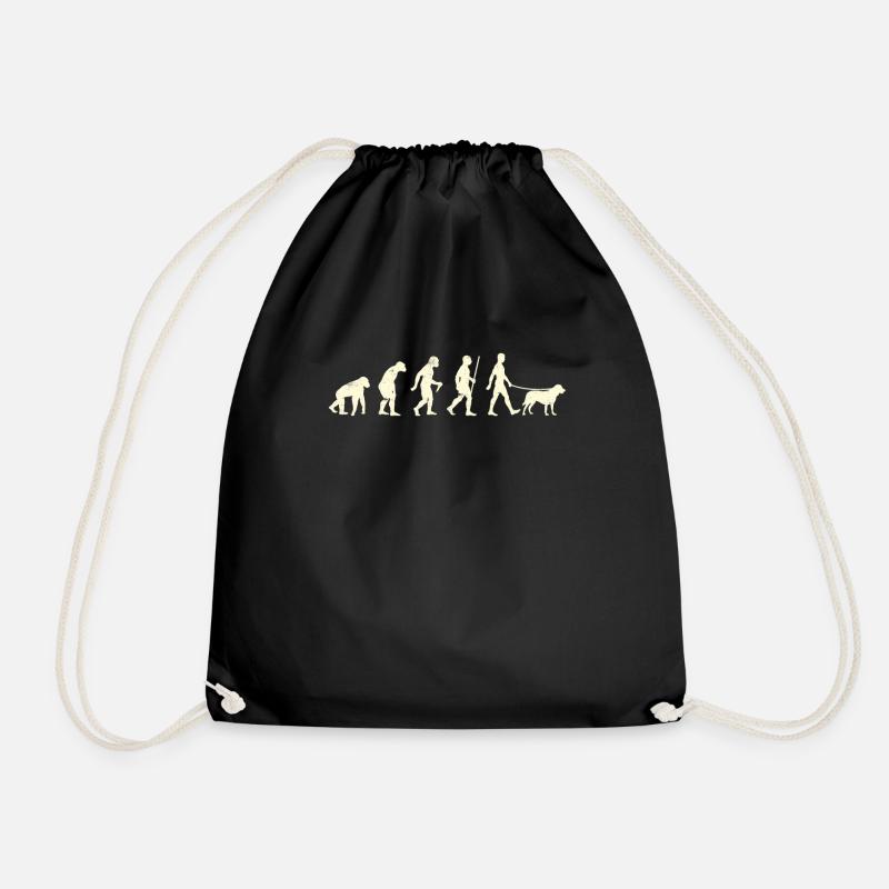 Labrador Fan LABRADOR EVOLUTION Lustiges Labrador - Turnbeutel - Schwarz