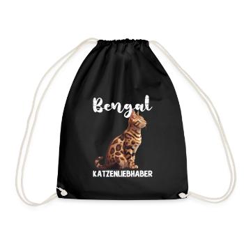 Propriétaire de chat Bengal BENGAL CAT LOVER - Sac de sport léger - noir - Devant