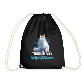 TURKISH VAN KATZENLIEBHABER Turkish Van - Turnbeutel - Schwarz - Vorne