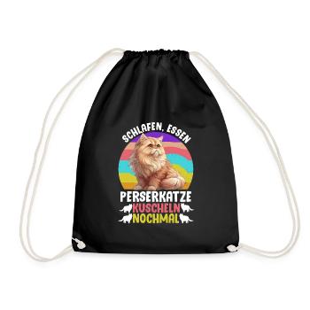 Chat persan DORMIR MANGER CHAT PERSAN CÂLINS - Sac de sport léger - noir - Devant