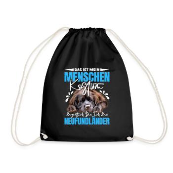 Newfie C’EST MON COSTUME HUMAIN JE SUIS UN - Sac de sport léger - noir - Devant
